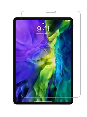 Apple iPad Pro 4. Nesil 11" Dönerli Standlı Deri Tablet Kılıfı - Ekran Koruyucu - Turkuaz