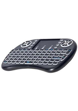 Smartab ST7160BK 7" Uyumlu Wireless Touchpadli Işıklı Şarj Edilebilir Dokunmatik Mini Klavye
