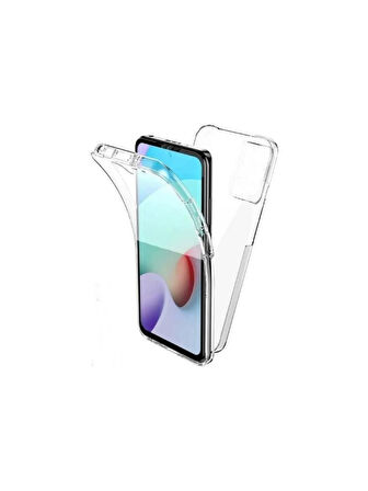 Xiaomi Poco M6 Pro 6.67" Uyumlu 360° Ön Arka Tam Koruyucu Şeffaf Silikon Full Body Kılıf