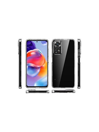 Xiaomi Redmi Note 12 Pro 5g Uyumlu 360° Ön Arka Tam Koruyucu Şeffaf Silikon Full Body Kılıf