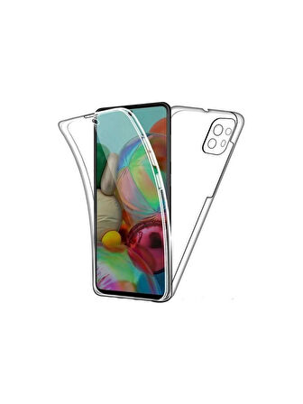 Xiaomi Mi 11 Uyumlu 360° Ön Arka Tam Koruyucu Şeffaf Silikon Full Body Kılıf