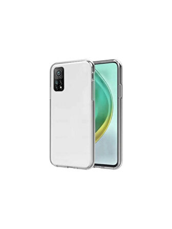 Xiaomi Mi 10T Pro Uyumlu 360° Ön Arka Tam Koruyucu Şeffaf Silikon Full Body Kılıf