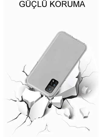 Xiaomi Redmi K40 Uyumlu 360° Ön Arka Tam Koruyucu Şeffaf Silikon Full Body Kılıf
