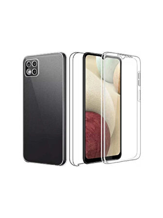 Xiaomi Redmi 9C Uyumlu 360° Ön Arka Tam Koruyucu Şeffaf Silikon Full Body Kılıf