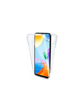 Poco C40 Uyumlu 360° Ön Arka Tam Koruyucu Şeffaf Silikon Full Body Kılıf