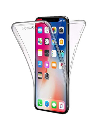 Xiaomi Mi 11 Pro Uyumlu 360° Ön Arka Tam Koruyucu Şeffaf Silikon Full Body Kılıf