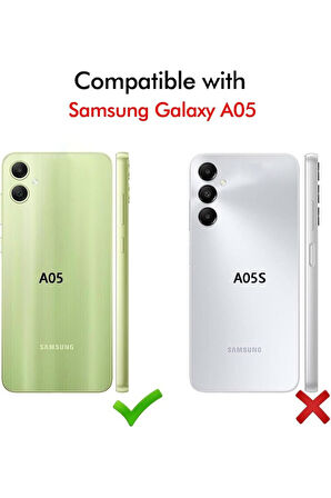 Samsung Galaxy A05 Sm-A055F Uyumlu 360° Ön Arka Tam Koruyucu Şeffaf Silikon Full Body Kılıf