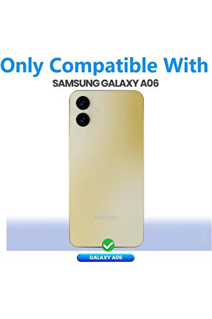Samsung Galaxy A06 Sm-A065F Uyumlu 360° Ön Arka Tam Koruyucu Şeffaf Silikon Full Body Kılıf
