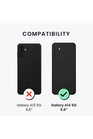 Samsung Galaxy A14 Sm-A145F Uyumlu 360° Ön Arka Tam Koruyucu Şeffaf Silikon Full Body Kılıf