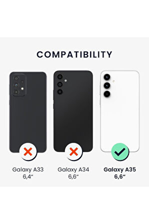 Samsung Galaxy A35 Sm-A356E Uyumlu 360° Ön Arka Tam Koruyucu Şeffaf Silikon Full Body Kılıf
