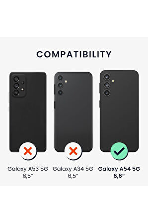 Samsung Galaxy A54 5G Uyumlu 360° Ön Arka Tam Koruyucu Şeffaf Silikon Full Body Kılıf
