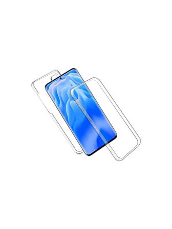 Samsung Galaxy Note 20 Ultra N985F Uyumlu 360° Ön Arka Tam Koruyucu Şeffaf Silikon Full Body Kılıf