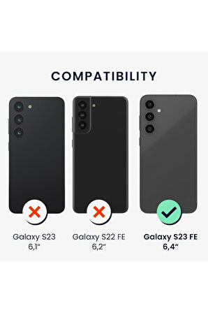 Samsung Galaxy S23 Fe Uyumlu 360° Ön Arka Tam Koruyucu Şeffaf Silikon Full Body Kılıf