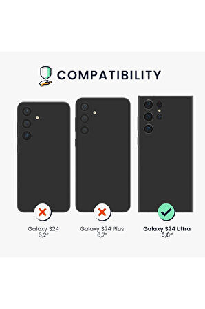 Samsung Galaxy S24 Ultra Uyumlu 360° Ön Arka Tam Koruyucu Şeffaf Silikon Full Body Kılıf