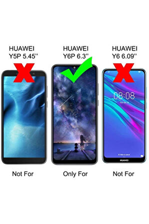 Huawei Y6p Uyumlu 360° Ön Arka Tam Koruyucu Şeffaf Silikon Full Body Kılıf