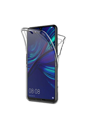 Huawei Honor 10 Lite Uyumlu 360° Ön Arka Tam Koruyucu Şeffaf Silikon Full Body Kılıf