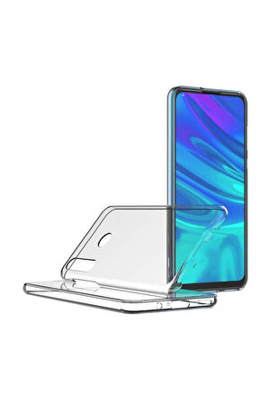 Huawei P Smart Z Uyumlu 360° Ön Arka Tam Koruyucu Şeffaf Silikon Full Body Kılıf