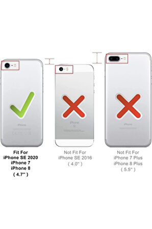 Apple iPhone Se 2020 Uyumlu 360° Ön Arka Tam Koruyucu Şeffaf Silikon Full Body Kılıf