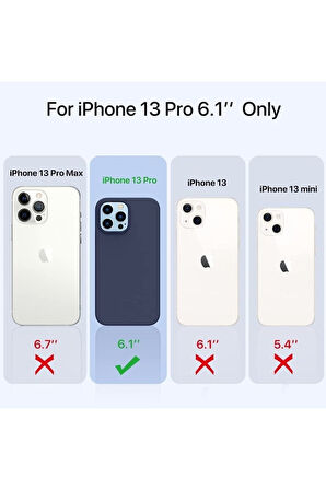 Apple iPhone 13 Pro Uyumlu 360° Ön Arka Tam Koruyucu Şeffaf Silikon Full Body Kılıf