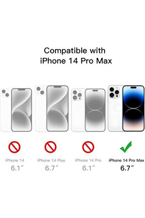 Apple iPhone 14 Pro Max Uyumlu 360° Ön Arka Tam Koruyucu Şeffaf Silikon Full Body Kılıf