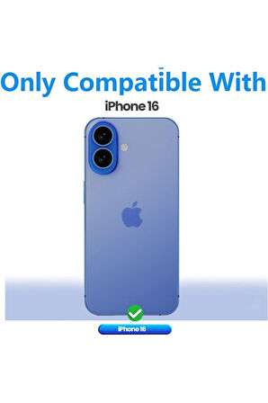 Apple iPhone 16 Uyumlu 360° Ön Arka Tam Koruyucu Şeffaf Silikon Full Body Kılıf