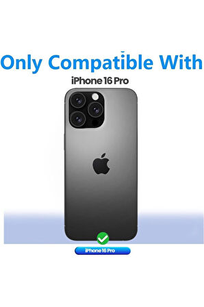 Apple iPhone 16 Pro Uyumlu 360° Ön Arka Tam Koruyucu Şeffaf Silikon Full Body Kılıf