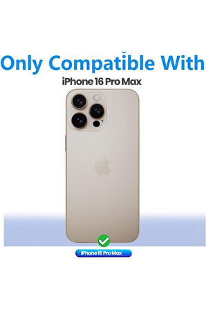 Apple iPhone 16 Pro Max Uyumlu 360° Ön Arka Tam Koruyucu Şeffaf Silikon Full Body Kılıf