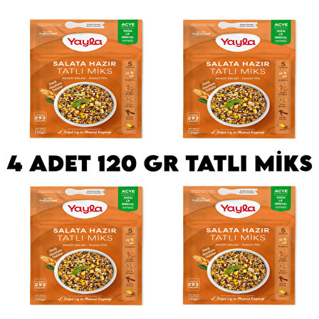 Yayla 4 Adet Tatlı Miks Hazır Salata