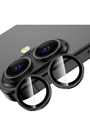 iPhone 16 / 16 Plus Safir Dayanıklı Görüntü Kalitesini Bozmayan Safir Lens Koruyucu