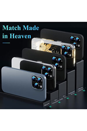 iPhone 16 Pro / 16 Pro Max Safir Dayanıklı Görüntü Kalitesini Bozmayan Safir Lens Koruyucu