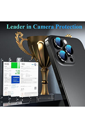 iPhone 16 Pro / 16 Pro Max Safir Dayanıklı Görüntü Kalitesini Bozmayan Safir Lens Koruyucu