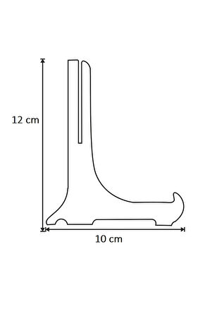 Teşhir Ayağı Çerçeve Ve Tabak Teşhir Ayağı Stand Set Şeffaf 12x10 Cm 1 Adet