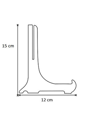 5 Adet Teşhir Ayağı Çerçeve Ve Tabak Teşhir Ayağı Stand Set Şeffaf 15x12 Cm