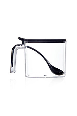 12'li Baharatlık Takımı Standlı Kendinden Yapışkanlı Kaşıklı ve Kapaklı Baharatlık Seti