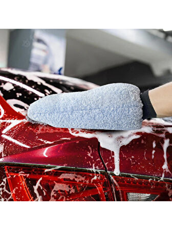 Oto Araç Yıkama Eldiveni Araba Oto Süper Kaliteli 100% Mikro Fiber Havlu Araç Yıkama Eldiveni