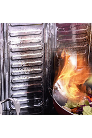 1 Adet Ocak Yağ Koruyucu Alüminyum Folyo Yanma Ve Leke Önleyici Katlanır Yıkanabilir Folyo 32*5*84