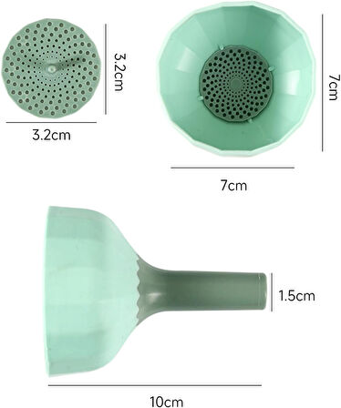 Silikon Süzgeçli Huni - Çok Amaçlı Şişe Kavanoz Hunisi - Sosluk veya Huni Olarak Kullanım