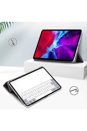 Xiaomi Mi Pad 6 Uyumlu Tablet Kılıf Smart Cover Kalem Bölmeli Uyku Modlu 11inç