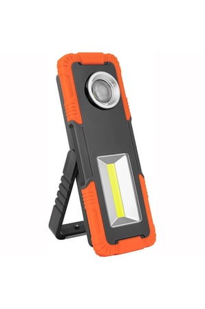 Çok Fonksiyonlu COB LED Çalışma Lambası - Mıknatıslı, Kancalı, Ayaklı Fener El Tamirci Lambası