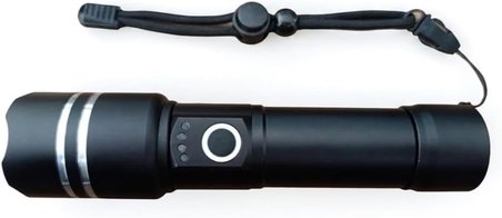 Profesyonel Şarjlı El Feneri 1500 Lümen 20W Zoom Özellikli Şarj Göstergeli Kamp Feneri 2000 Mah Pil
