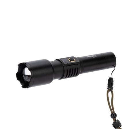 30 Watt Teleskopik Zoomlu Şarj Edilebilir Dijital Göstergeli Alüminyum El Fener 2000 Mah Batarya
