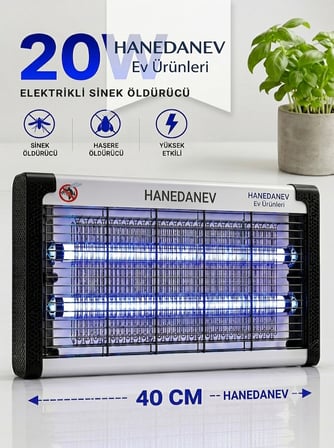 Carboon 20W Elektrikli Sinek Öldürücü – Etkili Koruma, Sessiz ve Hijyenik Sivrisinek Haşere Kovucu