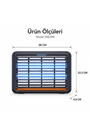 Zincirli 20W Elektrikli Sinek Öldürücü – Etkili Koruma, Sessiz ve Hijyenik Sivrisinek Haşere Kovucu