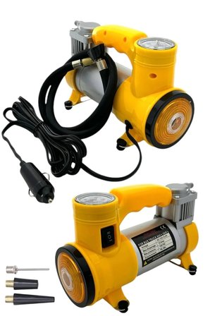 12V DC 150 PSI Çakmaklık Şarjlı Taşınabilir Dijital Göstergeli/Işıklı Lastik Şişirme Hava Kompresörü