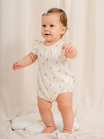 Desenli Çıtçıtlı Body