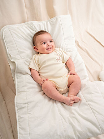 KD43308.Nakışlı Erkek Çıtçıtlı Body 0-1/1-3/3-6/6-9AY