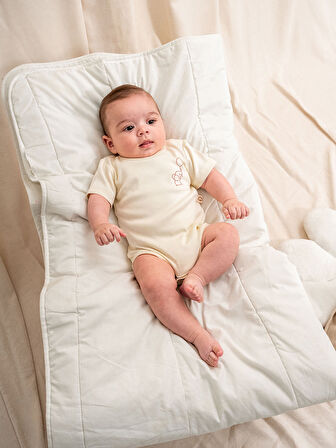 KD43308.Nakışlı Erkek Çıtçıtlı Body 0-1/1-3/3-6/6-9AY