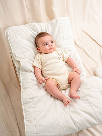 KD43308.Nakışlı Erkek Çıtçıtlı Body 0-1/1-3/3-6/6-9AY