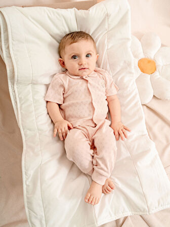 Jakarlı Bebe Yakalı 2li Bebe Takımı