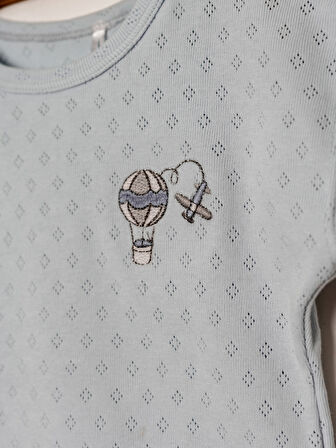 Jakarlı Nakışlı 2li Takım